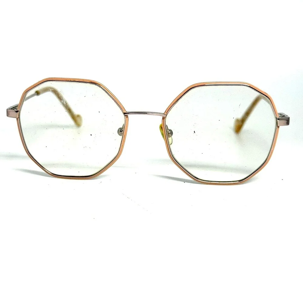 Liu Jo LJ2131 721 Rose Gold Octagon Geometric Eyeglass Frames 54-18-135